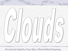 Clouds - Mount Bethel Elementary School
