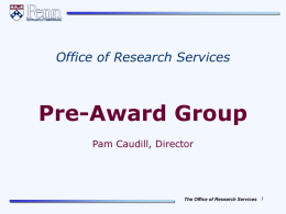Post Award Project Management