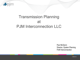 PJM Backbone Transmission System