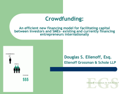 What must be achieved before crowdfunding will be lawful