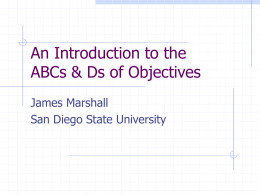 What are objectives? - EDTEC Digital Bibliography