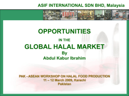 opportunities in the global halal market