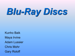 Blu-Ray Discs - Carnegie Mellon University