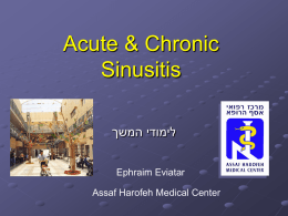 Acute & chronic sinusitis