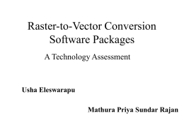 Raster-to-Vector Conversion Software Packages