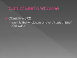 Cuts of Beef and Swine