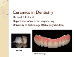 Ceramics in Dentistry