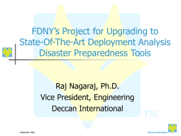 FDNY&rsquo;s Project for Upgrading to State-Of-The
