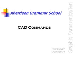 CAD Commands - Oban High School