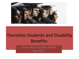 High School Students and Disability Benefits: