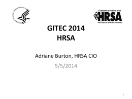 HRSA - GITEC | Helping public service IT executives