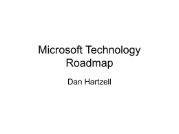 Microsoft Technology Roadmap