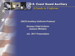 Uniform Presentation - US Coast Guard Auxiliary