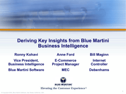 Business Intelligence: BIG ROI