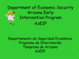 Department of Economic Security (DES) Arizona Early