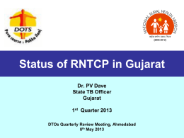 Status of RNTCP in Gujarat