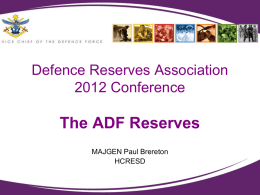 The ADF Reserves