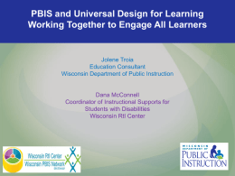 PBIS and Universal Design for Learning