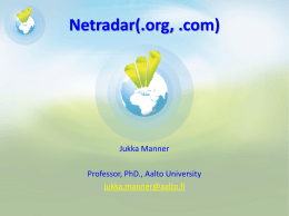 Netradar introduction