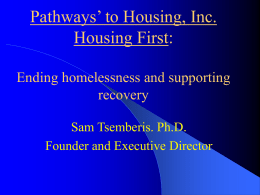 Pathways to Housing - Coalition for the Homeless