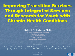 Improving Transition Services Through Integrated Services