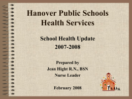 Hanover Public Schools Health Services