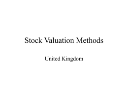 Stock Valuation Methods