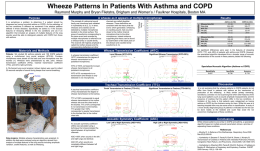 Wheeze Patterns In Patients With Asthma and COPD ATS, 2009