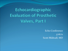 Evaluation of Prosthetic Valves