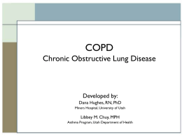 COPD Chronic Obstructive Lung Disease
