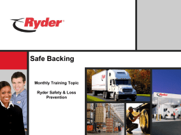 Safe Backing - Ryder Fleet Products