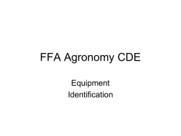 FFA Agronomy CDE - COVINGTON