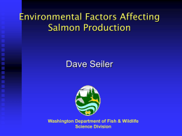 Salmon Monitoring & Flow Effects