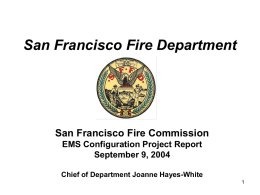 Current EMS Deployment - San Francisco Fire Department