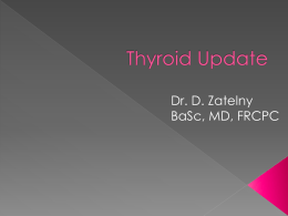 Thyroid Guidelines - Welcome to the Huronia Nurse