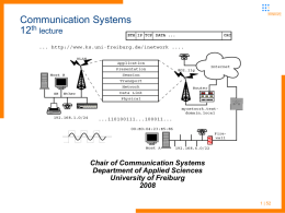 Communication Systems 11th lecture - Electures