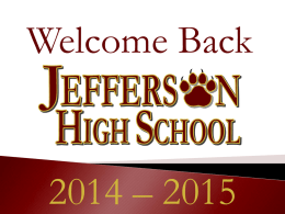 Jefferson County Schools Opening Day