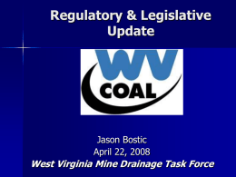 Regulatory & Legislative Update
