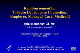 The Promises and Pitfalls of the Tobacco Master Settlement