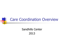 MH/SA Care Coordination