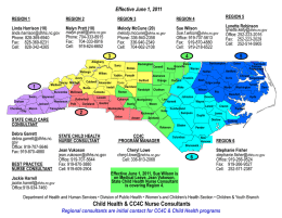 CH NUrse Consultants Maps - NC Public Health Nursing