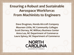 Ensuring a Robust and Sustainable Aerospace Workforce