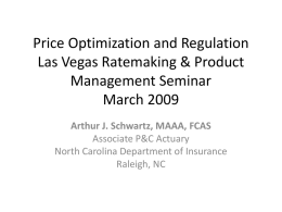 Schwartz (NC) Presentation 2009