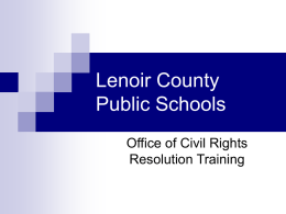 Lenoir County Public Schools