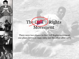 Leaders Of The Civil Rights Movement