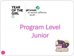 Program Level Brownie - Girl Scouts of Central California