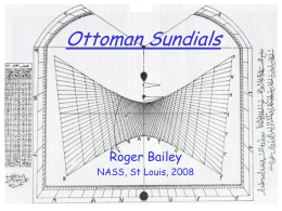 Ottoman Sundials