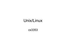 Unix/Linux - University of Tulsa