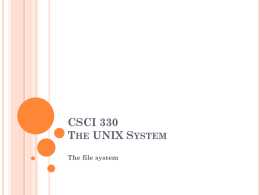 File System - Faculty and TA Directory