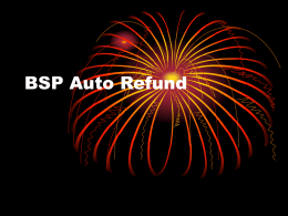 BSP Auto Refund - THAI-Amadeus Customer Service